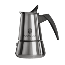 Piccolina 200 Cafetera italiana fabricada en acero inoxidable de alta calidad ideal para 2 tazas de café.