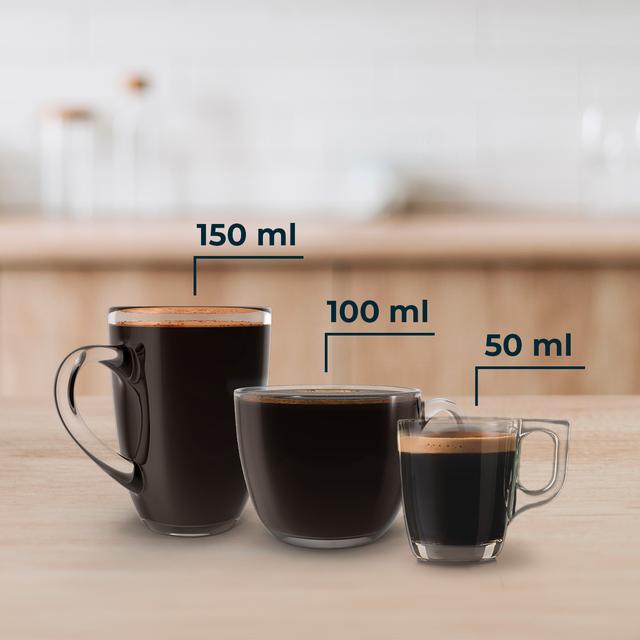 FreeStyle Compact Black Sehr kompakte 4-in-1-Espressomaschine. Geeignet für gemahlenen Kaffee, Dolce Gusto, Nespresso und K-fee.