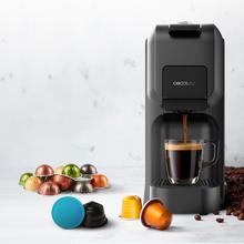 FreeStyle Compact Black Macchina per espresso compatta, 4 in 1. Adatta per caffè macinato, Dolce Gusto, Nespresso e K-fee.