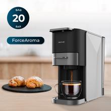 FreeStyle Compact Dark Máquina de café expresso 4 em 1 muito compacta. Adequada para café moído, Dolce Gusto, Nespresso, cápsula ESE e Senseo.