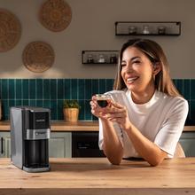 FreeStyle Compact Dark Sehr kompakte 5-in-1-Espressomaschine. Geeignet für gemahlenen Kaffee, Dolce Gusto, Nespresso, ESE-Pod und Senseo.