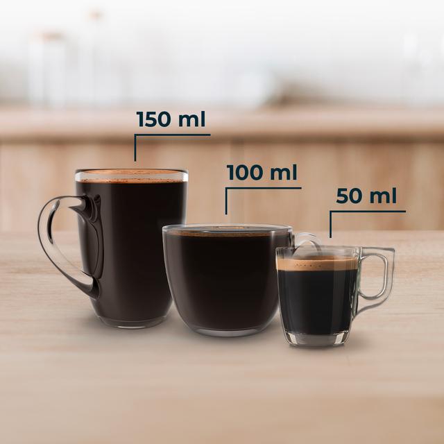 FreeStyle Compact Dark Sehr kompakte 5-in-1-Espressomaschine. Geeignet für gemahlenen Kaffee, Dolce Gusto, Nespresso, ESE-Pod und Senseo.