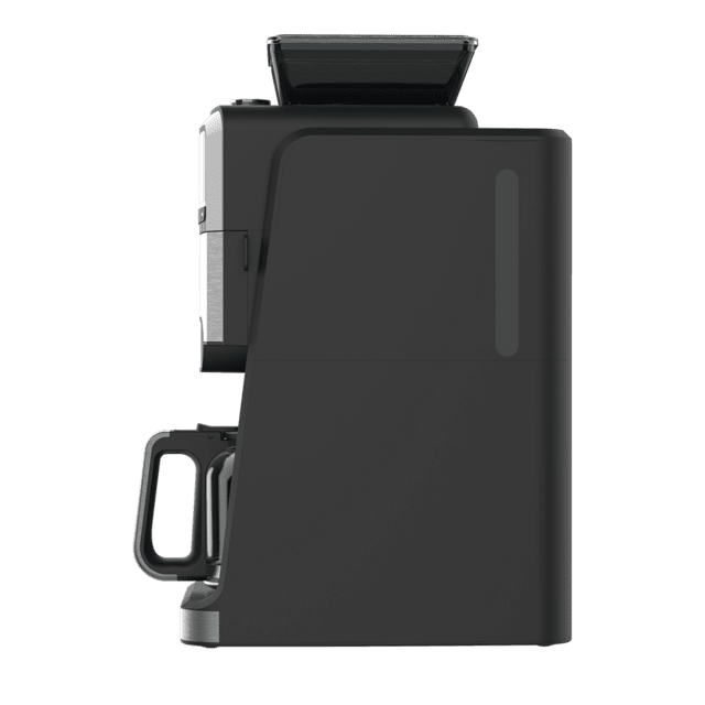 Coffee 66 Grind & Brew Macchina per caffè americano digitale da 12 tazze con finitura in acciaio inossidabile, macinacaffè integrato e intensificatore di aroma.