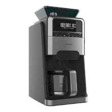 Coffee 66 Grind & Brew Macchina per caffè americano digitale da 12 tazze con finitura in acciaio inossidabile, macinacaffè integrato e intensificatore di aroma.