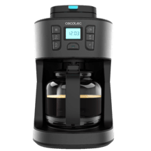 Coffee 66 Grind & Drop Macchina da caffè americano da 12 tazze con rifiniture in acciaio inossidabile e intensificatore di aroma. Cafetière numérique idéale pour remplir 12 tasses avec une finition en acier inoxydable et un intensificateur d’arômes. Digitaler Filterkaffeemaschine für 12 Tassen mit Edelstahl-Finish. Máquina de café de filtro, para 12 chávenas, com acabamentos em aço inoxidável e intensificador de aroma.