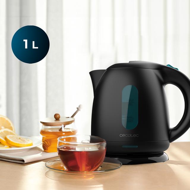 Thermosense 140 Black Jarro elétrico de 1 L de capacidade, isento de BPA e com 2200 W.