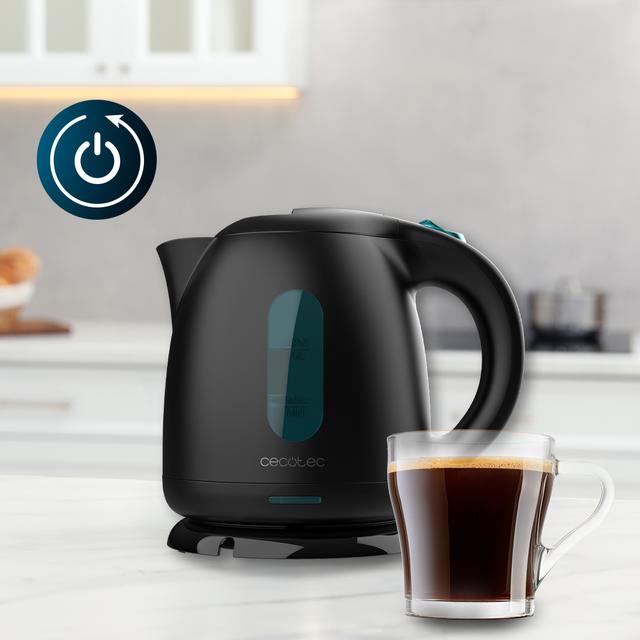 Thermosense 140 Black Jarro elétrico de 1 L de capacidade, isento de BPA e com 2200 W.