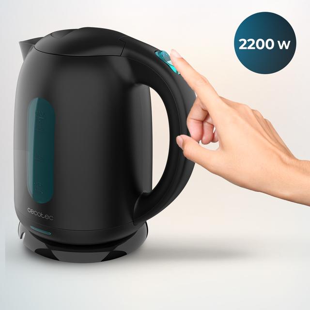 Bollitore Thermosense 180 Black con capacità di 1,7 litri, senza BPA e 2200 W.