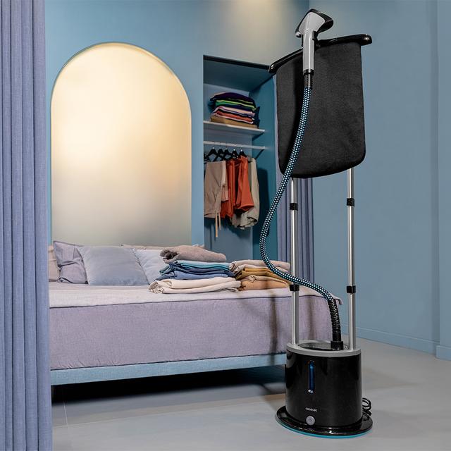 IronHero 2000 Vertical Station Z Centro de planchado vertical con 2000 W de potencia, tabla de 3 posiciones, lista en 35 segundos y con depósito de 1,7L.