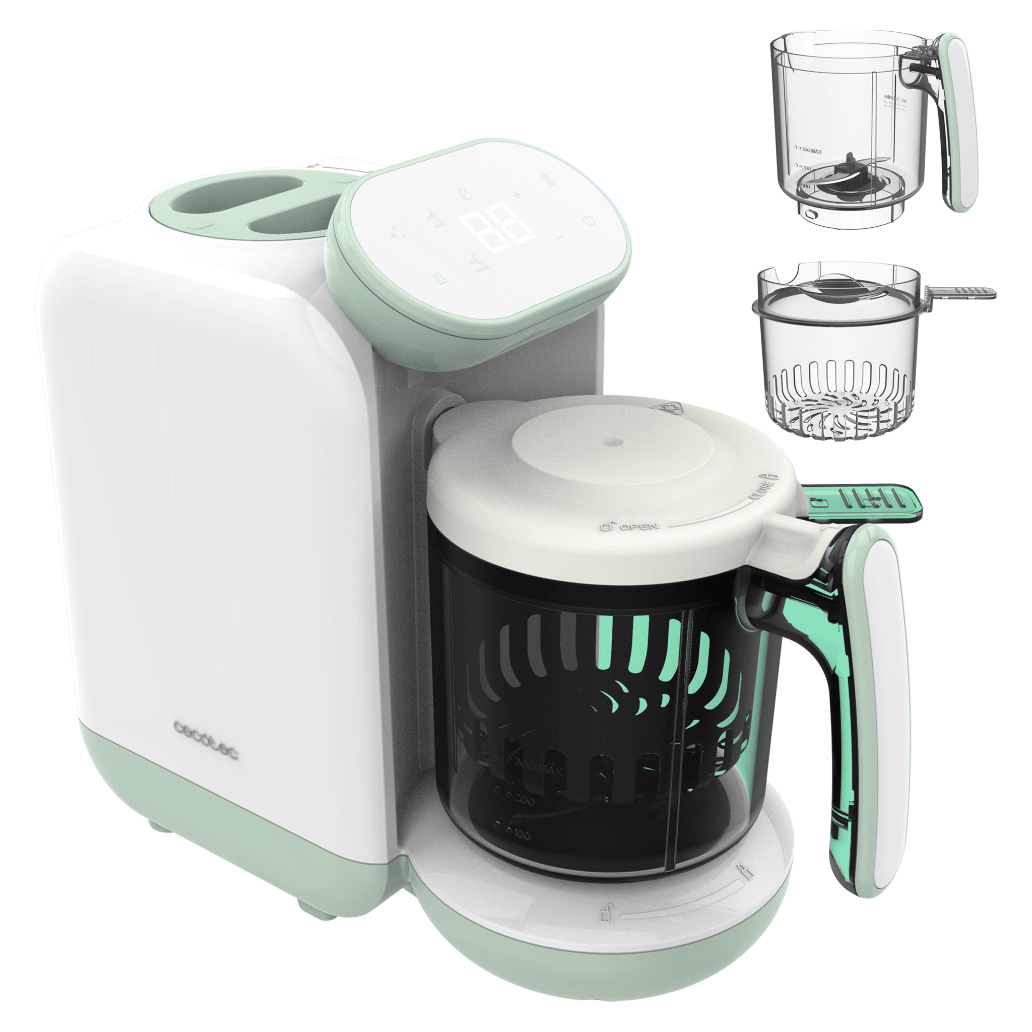 Cecotec Nana BabyCare FoodProcessor con jarra, cesta de cocción y accesorios