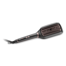 InstantCare SquareBrush Brosse lissante carrée avec température réglable (130-210 °C), revêtement en céramique et câble pivotant à 360°.