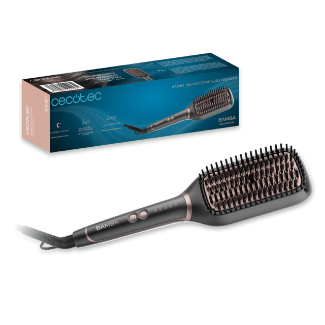 Cepillo alisador Cecotec InstantCare SquareBrush con caja