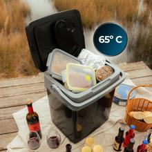 Bolero TravelCooling 29L D Minifrigo portatile da 29L, funzionamento a 12V-220V, compatibile con auto e camper, funzione di raffreddamento e riscaldamento, intervallo di temperatura 8-65°, isolamento in schiuma PU e classe energetica D