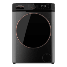 Bolero DressCode 10610 Inverter Steel A Lave-linge à chargement frontal steel, avec une capacité de 10 kg, 1400 tr/min, classe A, Steam Max, moteur Inverter Plus, 15 programmes, OnSmart, Fuzzy Logic, Smooth Wash, Stop&Go, joint antibactérien et Drum Clean.