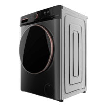 Bolero DressCode 10610 Inverter Steel A Lave-linge à chargement frontal steel, avec une capacité de 10 kg, 1400 tr/min, classe A, Steam Max, moteur Inverter Plus, 15 programmes, OnSmart, Fuzzy Logic, Smooth Wash, Stop&Go, joint antibactérien et Drum Clean.