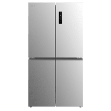 Bolero CoolMarket 4D 601 Inox E Frigorífico de 4 Puertas acero inoxidable, Capacidad de 601 Litros, Ancho de 90.5 cm alto de 177.5 cm, Sistema de conservación NoFrost, Metal Cooling, Cajón Control de Humedad y Cajón convertible, Motor Inverter Plus silencioso y de bajo consumo, Display digital exterior, Clasificación energética Clase E, Funciones Fast Cooling y Fast Freezing, Alarma de puerta Abierta y Alarma temperatura y mal funcionamiento, Modo ECO