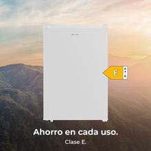 Bolero CoolMarket TT 133 L White Mini frigorífico blanco de 83,5 cm de alto y 55,1 cm de ancho con capacidad de 133L, clase energética E, Crisper Box, Luz LED interior, función defrost y control temperatura mecánico.