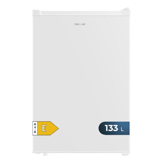 Bolero CoolMarket TT 133 L White Mini frigorífico blanco de 83,5 cm de alto y 55,1 cm de ancho con capacidad de 133L, clase energética E, Crisper Box, Luz LED interior, función defrost y control temperatura mecánico.