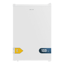 Bolero CoolMarket TT 133 L White Mini frigorífico blanco de 83,5 cm de alto y 55,1 cm de ancho con capacidad de 133L, clase energética E, Crisper Box, Luz LED interior, función defrost y control temperatura mecánico.