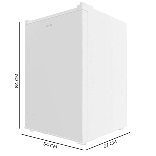 Bolero CoolMarket TT 133 L White Mini frigorífico blanco de 83,5 cm de alto y 55,1 cm de ancho con capacidad de 133L, clase energética E, Crisper Box, Luz LED interior, función defrost y control temperatura mecánico.