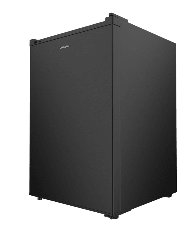 Bolero CoolMarket TT 133 L Black Mini frigorífico negro de 83,5 cm de alto y 55,1 cm de ancho con capacidad de 133L, clase energética E, Crisper Box, Luz LED interior, función defrost y control temperatura mecánico.