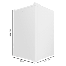 Bolero CoolMarket TF 87 White Congelador vertical sobremesa blanco de 83,6 cm de alto y 50,6 cm de ancho con gran capacidad de 87L y clase energética E.