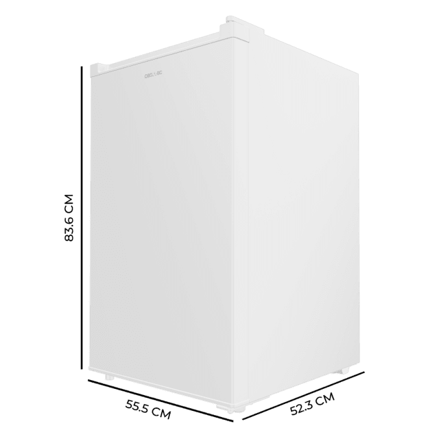 Bolero CoolMarket TF 87 White Congelador vertical sobremesa blanco de 83,6 cm de alto y 50,6 cm de ancho con gran capacidad de 87L y clase energética E.