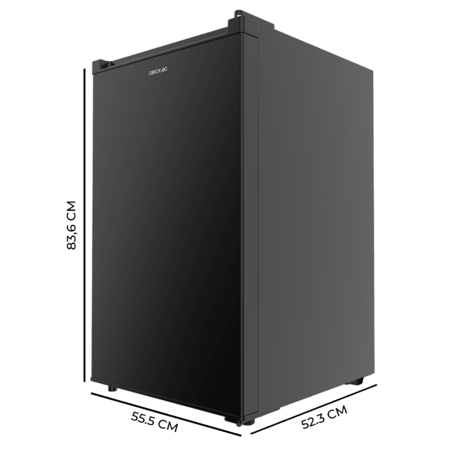 Bolero CoolMarket TF 87 Black Congelador vertical sobremesa negro de 83,6 cm de alto y 50,6 cm de ancho con gran capacidad de 87L y clase energética E.