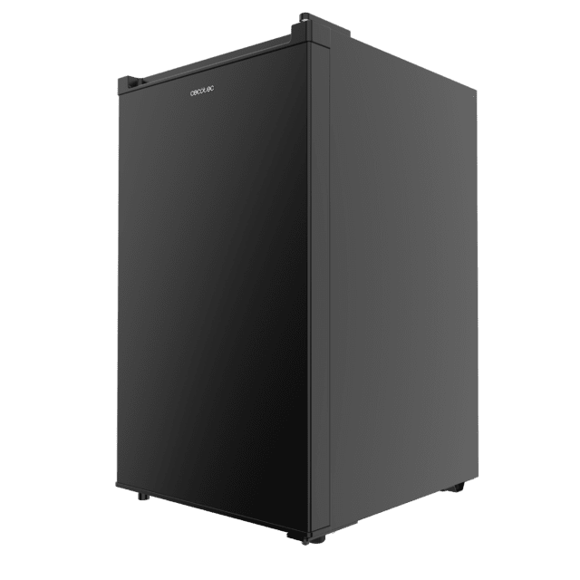 Bolero CoolMarket TF 87 Black Freezer vertical de mesa preto medindo 83,6 cm de altura e 50,6 cm de largura com grande capacidade de 87L e classe energética E.