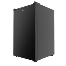 Bolero CoolMarket TF 87 Black Freezer vertical de mesa preto medindo 83,6 cm de altura e 50,6 cm de largura com grande capacidade de 87L e classe energética E.