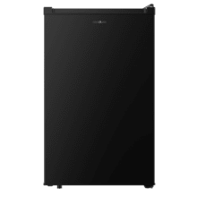 Bolero CoolMarket TF 87 Black Freezer vertical de mesa preto medindo 83,6 cm de altura e 50,6 cm de largura com grande capacidade de 87L e classe energética E.