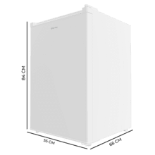 Bolero CoolMarket TF 97 White Congelador vertical sobremesa blanco de 83,5 cm de alto y 55,1 cm de ancho con gran capacidad de 97L y clase energética E.