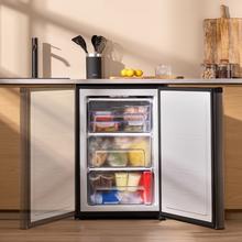 Bolero CoolMarket TF 97 Inox Congelador vertical sobremesa inox de 83,5 cm de alto y 55,1 cm de ancho con gran capacidad de 97L y clase energética E.