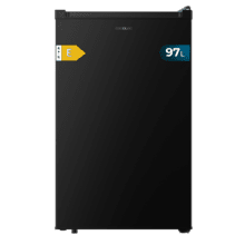 Bolero CoolMarket TF 97 Black Congelador vertical sobremesa negro de 83,5 cm de alto y 55,1 cm de ancho con gran capacidad de 97L y clase energética E.