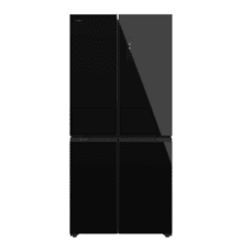 Bolero CoolMarket 4D 436 Black Glass E Frigorífico 4 puertas cristal negro, 183cm alto y 83,6cm ancho, capacidad 436L, compresor Inverter Plus, Total No Frost, Alarma de puerta abierta, clase energética E. Además, cuenta con distintos modos como Fast Cooling y Fast Freezing, así como sistemas como MultiAirFlow, Metal Cooling y Modo Vacaciones.