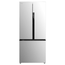 Bolero CoolMarket FD 499 Inox E Frigorífico puerta francesa inox, 178 cm de alto, 75,9 cm de  ancho y 74,2 cm de profundo, capacidad 499L, compresor Inverter Plus, Total No Frost, clase energética E. Además, cuenta con distintos modos como Fast Cooling y Fast Freezing, así como sistemas como MultiAirFlow, Metal Cooling y modo vacaciones.