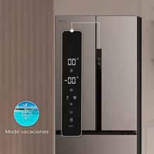 Bolero CoolMarket FD 499 Inox E Frigorífico puerta francesa inox, 178 cm de alto, 75,9 cm de  ancho y 74,2 cm de profundo, capacidad 499L, compresor Inverter Plus, Total No Frost, clase energética E. Además, cuenta con distintos modos como Fast Cooling y Fast Freezing, así como sistemas como MultiAirFlow, Metal Cooling y modo vacaciones.