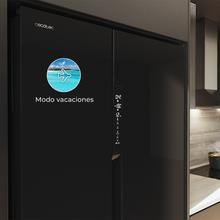Bolero CoolMarket TDW 548 Black Glass E Frigorífico 3 puertas cristal negro con vinoteca, 183 cm alto, 91,1 cm ancho y 70,6cm profundo, capacidad 548L, compresor Inverter Plus, Total No Frost, clase energética E. Además, cuenta con distintos modos como Fast Cooling y Fast Freezing, así como sistemas como MultiAirFlow, Metal Cooling y modo vacaciones.