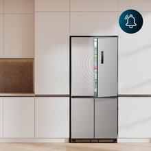 Bolero CoolMarket 4D 466 SBI Inox E Réfrigérateur américain en acier inoxydable d'une capacité de 466 L, 193,5 x 84,4 cm, classe E, Total No Frost, compresseur Inverter Plus et Multi AirFlow ; et avec les technologies Fast Cooling et FastFreezing, le mode Smart et le tiroir convertible Fresh Zone Plus
