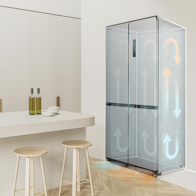 Bolero CoolMarket 4D 466 SBI Inox E Frigorífico americano acero Inoxidable de 466 L de capacidad, 193,5 x 84,4 cm, clase E, Total No Frost, Compresor Inverter Plus y Multi AirFlow; y con tecnologías Fast Cooling y FastFreezing, y el modo Smart y cajón convertible Fresh Zone Plus