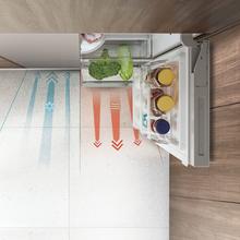 Bolero CoolMarket 4D 466 SBI Inox E Réfrigérateur américain en acier inoxydable d'une capacité de 466 L, 193,5 x 84,4 cm, classe E, Total No Frost, compresseur Inverter Plus et Multi AirFlow ; et avec les technologies Fast Cooling et FastFreezing, le mode Smart et le tiroir convertible Fresh Zone Plus