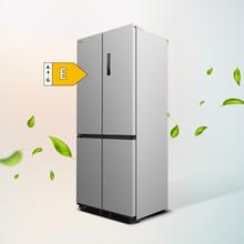 Bolero CoolMarket 4D 466 SBI Inox E Réfrigérateur américain en acier inoxydable d'une capacité de 466 L, 193,5 x 84,4 cm, classe E, Total No Frost, compresseur Inverter Plus et Multi AirFlow ; et avec les technologies Fast Cooling et FastFreezing, le mode Smart et le tiroir convertible Fresh Zone Plus