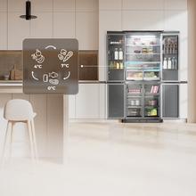 Bolero CoolMarket 4D 466 SBI Inox E Frigorífico americano acero Inoxidable de 466 L de capacidad, 193,5 x 84,4 cm, clase E, Total No Frost, Compresor Inverter Plus y Multi AirFlow; y con tecnologías Fast Cooling y FastFreezing, y el modo Smart y cajón convertible Fresh Zone Plus