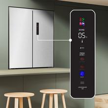 Bolero CoolMarket 4D 466 SBI Inox E Frigorífico americano acero Inoxidable de 466 L de capacidad, 193,5 x 84,4 cm, clase E, Total No Frost, Compresor Inverter Plus y Multi AirFlow; y con tecnologías Fast Cooling y FastFreezing, y el modo Smart y cajón convertible Fresh Zone Plus