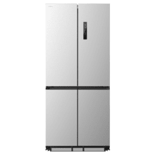 Bolero CoolMarket 4D 466 SBI Inox E Réfrigérateur américain en acier inoxydable d'une capacité de 466 L, 193,5 x 84,4 cm, classe E, Total No Frost, compresseur Inverter Plus et Multi AirFlow ; et avec les technologies Fast Cooling et FastFreezing, le mode Smart et le tiroir convertible Fresh Zone Plus