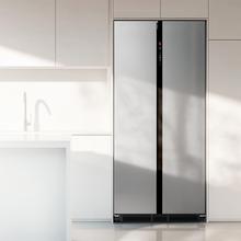 Frigorífico americano acero Inoxidable de 436 L de capacidad, 184,8 x 84,4 cm, clase E, Total No Frost, Compresor Inverter Plus y Multi AirFlow; y con tecnologías Fast Cooling y Fast Freezing, y  el Modo Smart y cajón convertible Fresh Zone Plus