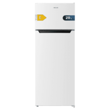 Bolero CoolMarket 2D 211 White E Geladeira branca de duas portas, 143 de altura e 54 de largura, 211 litros, Descongelamento, classe energética E e com modo Fast Freezing