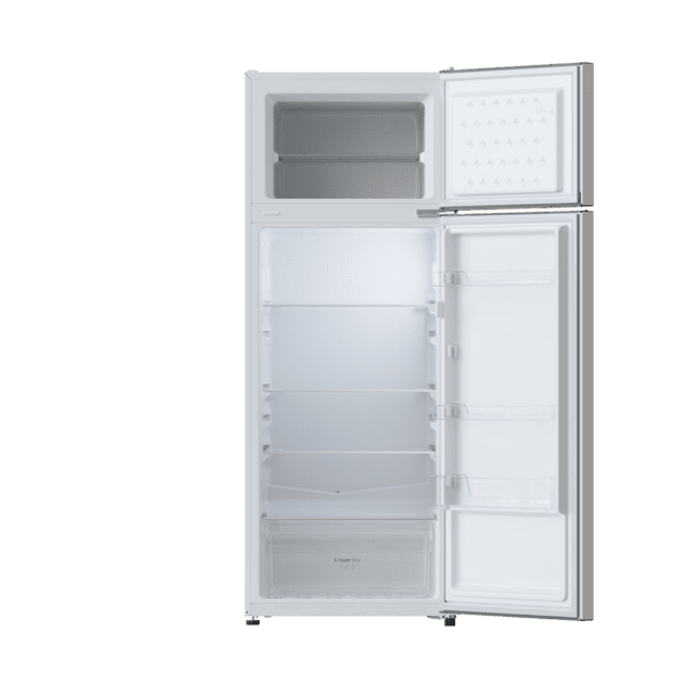 Bolero CoolMarket 2D 211 White E Frigorífico de dos puertas blanco, 143 de alto y 54 de ancho, 211 litros, Defrost, clase energética E y con modo Fast Freezing