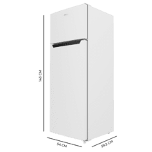 Bolero CoolMarket 2D 211 White E Frigorífico de dos puertas blanco, 143 de alto y 54 de ancho, 211 litros, Defrost, clase energética E y con modo Fast Freezing