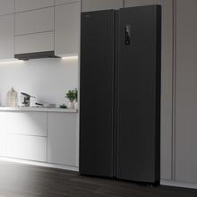 Bolero CoolMarket SBS 562 Dark D Frigorífico americano con 562 litros de capacidad, 177x91 cm, Clase D, NoFrost, Compresor Inverter, Display en puerta, Fast Freezing, Modo Smart, MultiAirFlow